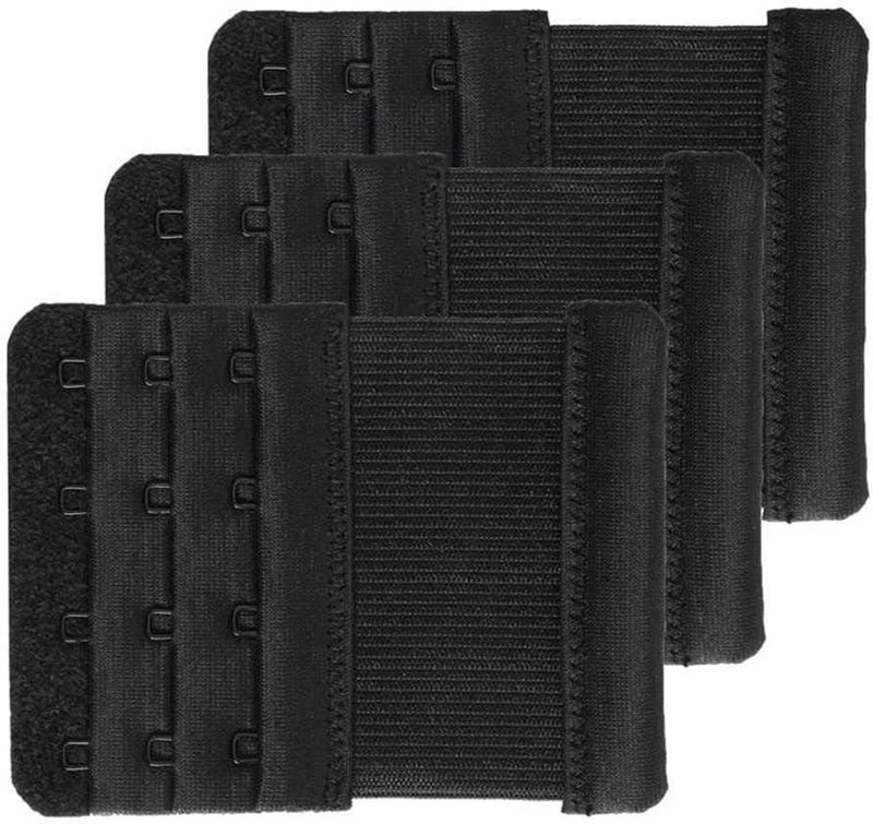 SAMGU Store Bra Extenders 4 Hooks Women's Soft Stretchy Bra Extension Strap, 3 Pieces - Image 1